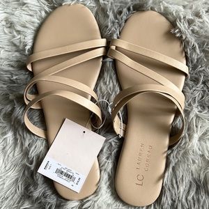 LC Lauren Conrad Women’s Strappy Slide Sandals